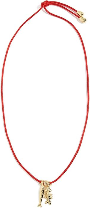 Eliou Women's Sardine and Fish Bone Necklace, Gold Plated, One Size | Amazon (US)