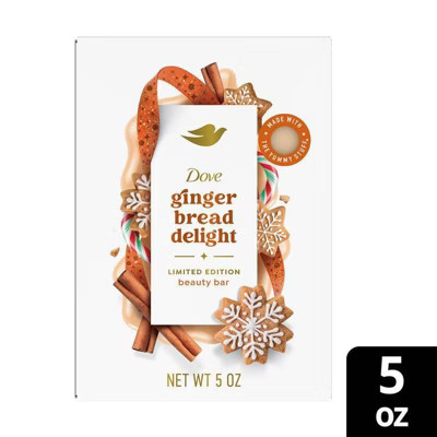 Dove Beauty Limited Edition Holiday Treat Bar Soap - Gingerbread Delight - 5 oz | Target