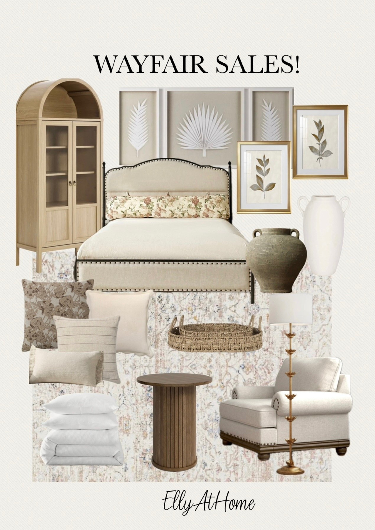 Wayfair sales! Shop neutral home styling. Shop cabinets, beds, lighting. Area rugs, artwork, pillows, home decor accessories. Home styling. Free shipping. Primary bedroom, guest bedroom, living room .

#LTKFindsUnder50 #LTKSaleAlert #LTKHome