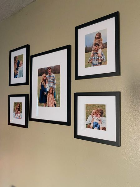 Family gallery above our fire place, picture frames from Walmart on sale rn 

#LTKhome #LTKsalealert #LTKfamily