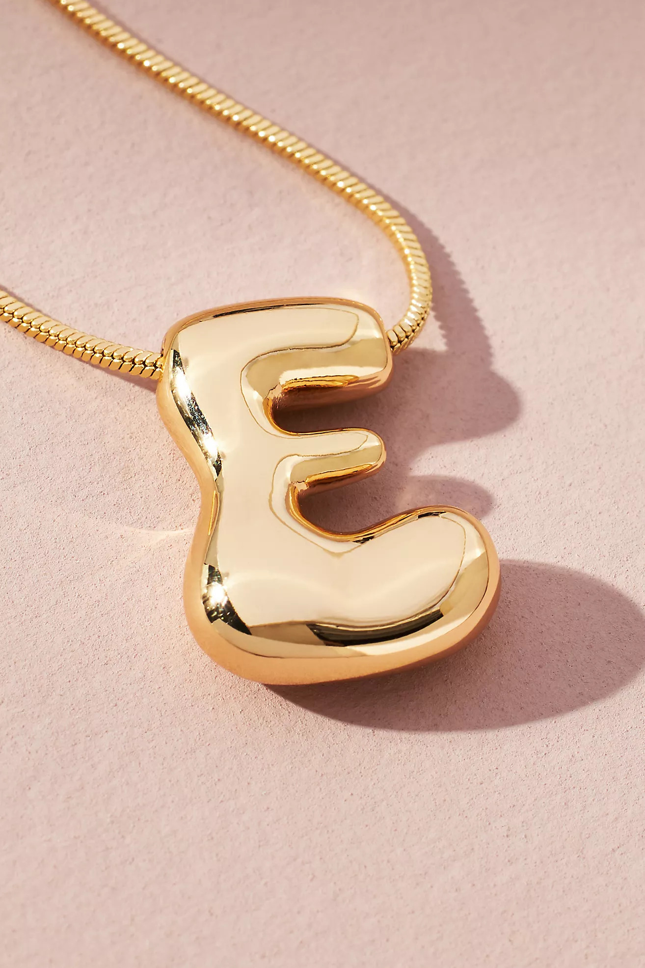 Bubble Letter Monogram Necklace | Anthropologie (US)
