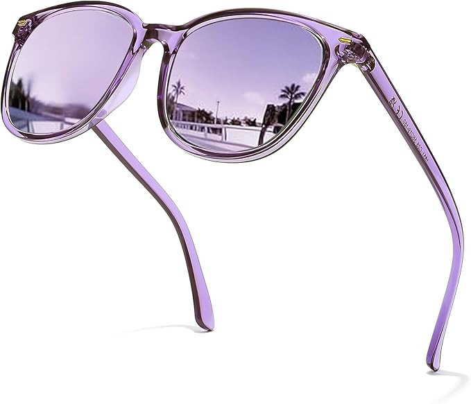 Myiaur Polarized Sunglasses for Women, Square Mirrored Trendy Shades with UV Protection Reduce Gl... | Amazon (US)