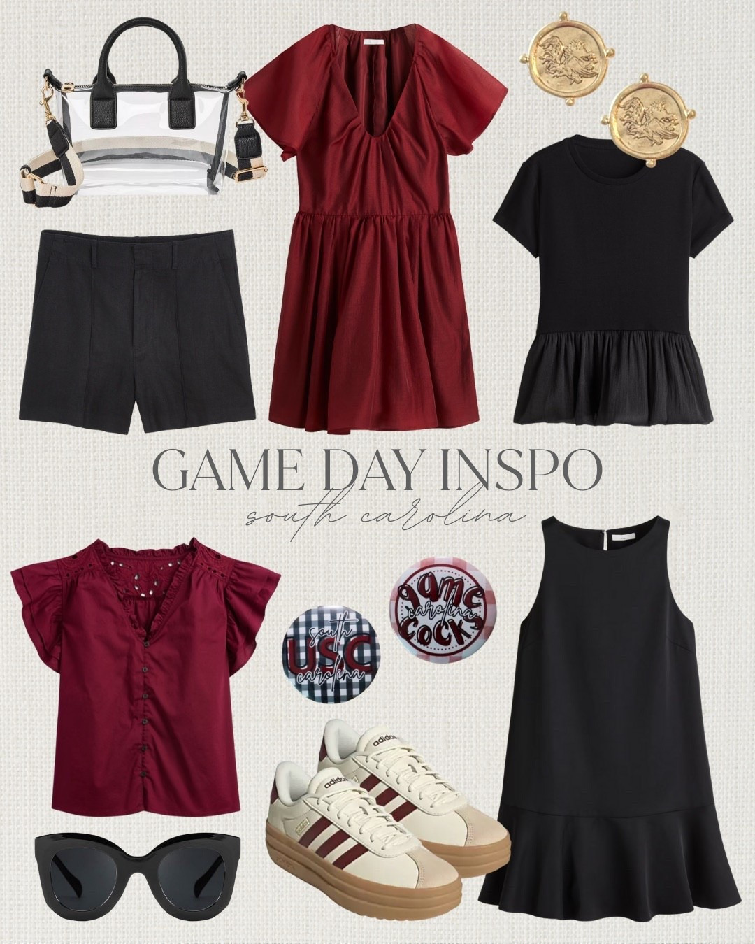 So much cute outfit inspo for South Carolina game day!

Loverly Grey, game day outfit, game day looks, gamecocks, garnet, black, pre fall outfit 

#LTKSeasonal