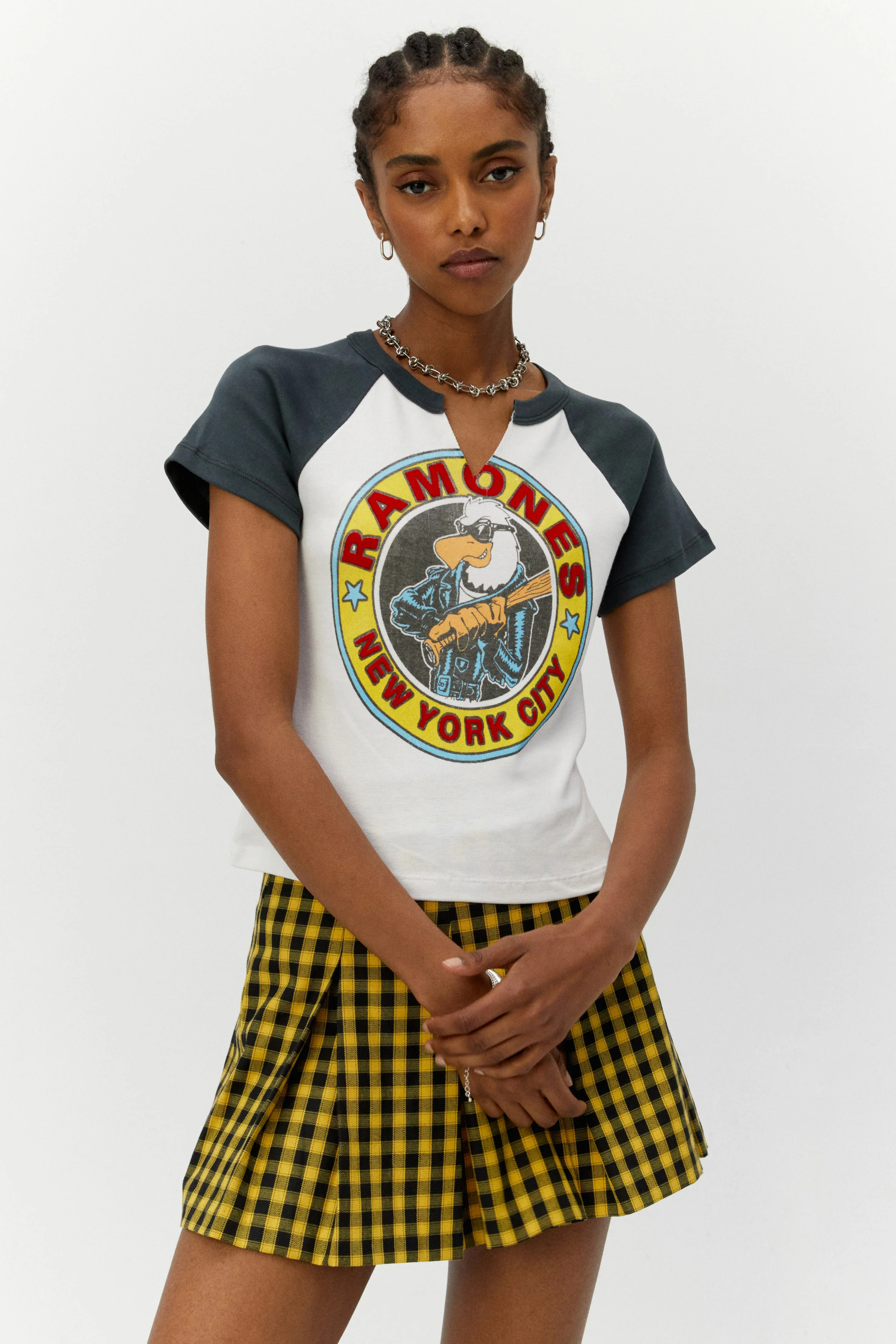 Ramones Nyc Shrunken Notched Raglan | Daydreamer