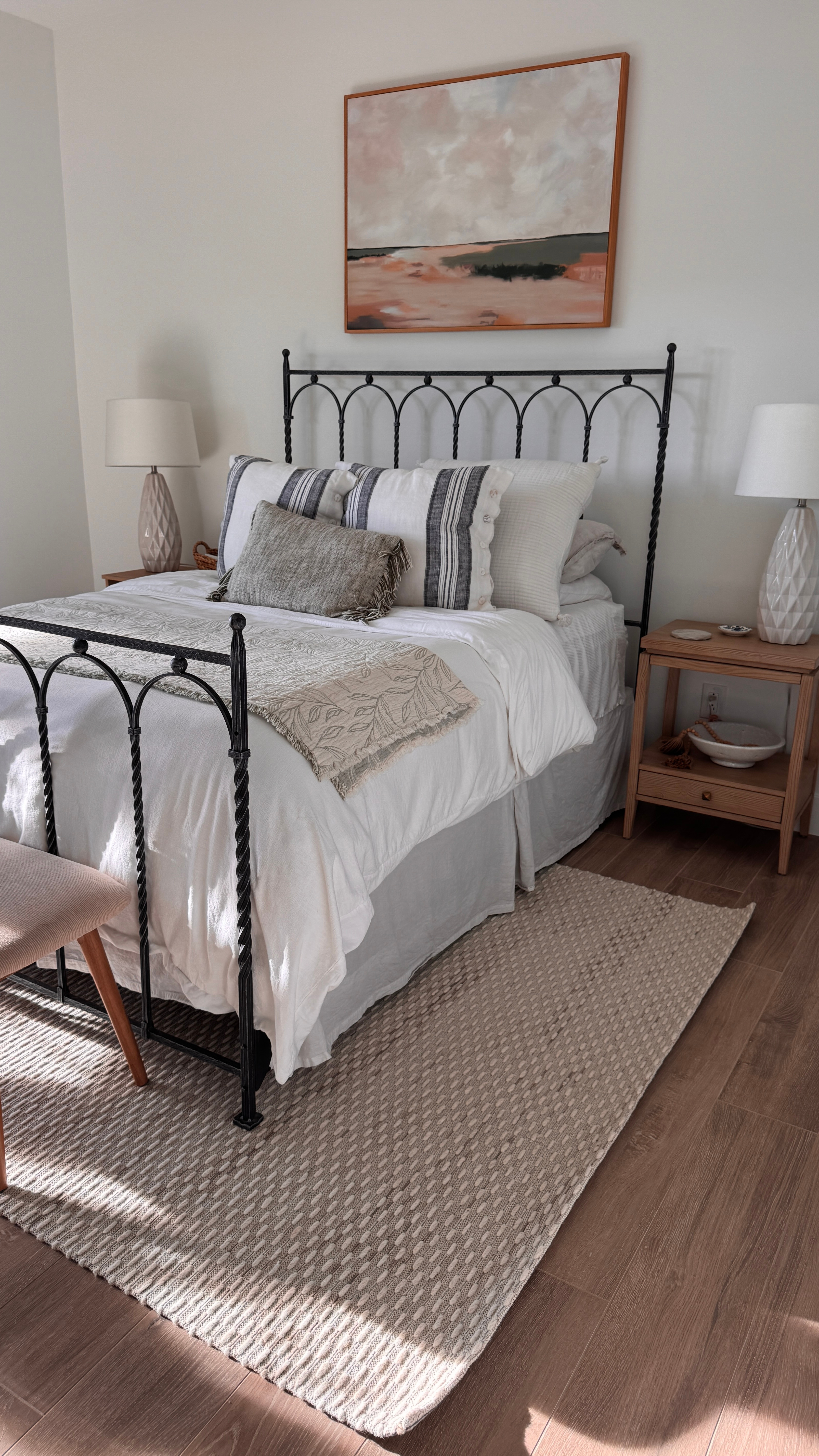 Guest Room Refresh (fially)
Can you believe this bedframe is mine from highschool? It's amazing how investing in timless quality pieces matter. It's come to all 3 of our houses and I just can't seem to let it go. I think the room is finally styled to the organic coastal look I am going for with a few new purchases to mix with the old <3

 

 #LTKHome