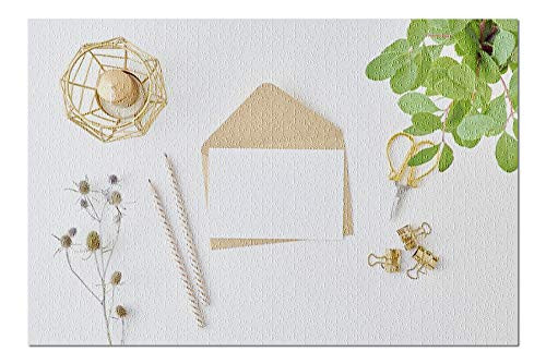 Kraft Paper Envelope & Blank Letter Minimalist Trendy Flat Lay Design 9013572 (Premium 1000 Piece... | Amazon (US)