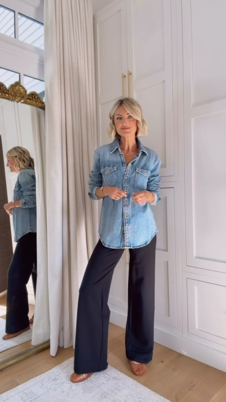 This is such a chic and timeless look! These are great pieces to have that’ll never go out of style and match with so many things. Wearing XS top, 00 pants

Loverly grey, black pants outfit, loft, workwear for fall, outfit ideas women’s capsule wardrobe

#LTKSeasonal #LTKSaleAlert #LTKWorkwear