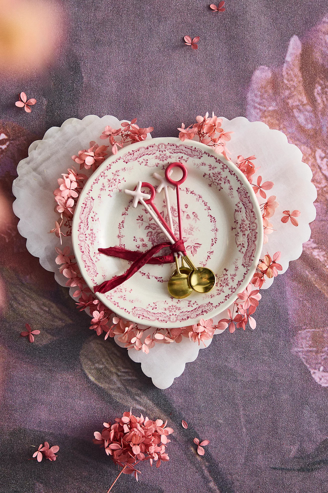 Pink Marble Heart Serving Board | Anthropologie (US)