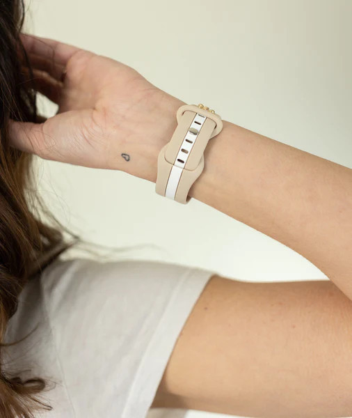 Honey Bee Me Nude Sand and White Apple Band | StrawberryAvocados