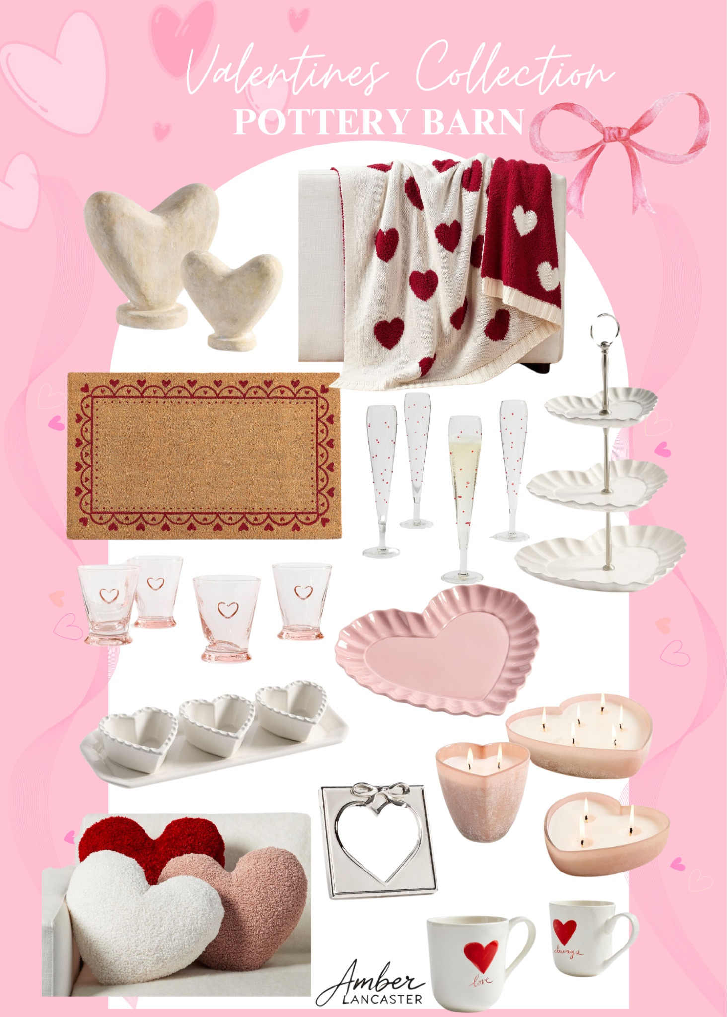 Valentines collection at Pottery Barn 🤍 | 
valentines decor, valentine’s day decor, home decor, hearts, heart decor, pottery barn, valentine pottery barn, valentine pillow, valentine blanket, doormats. 

#LTKSeasonal #LTKOver40 #LTKHome