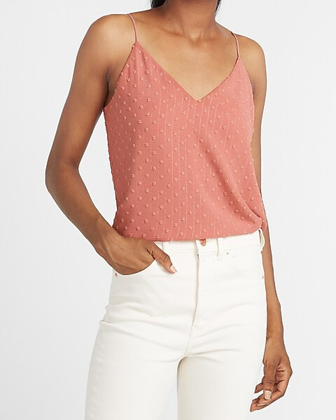 Metallic Clip Dot Downtown Cami | Express