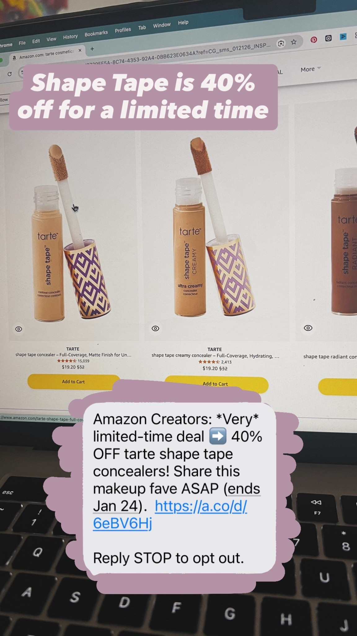 Shape tape is under $20 for a limited time - 40% off!

#LTKmomlife #LTKBeauty #LTKSaleAlert