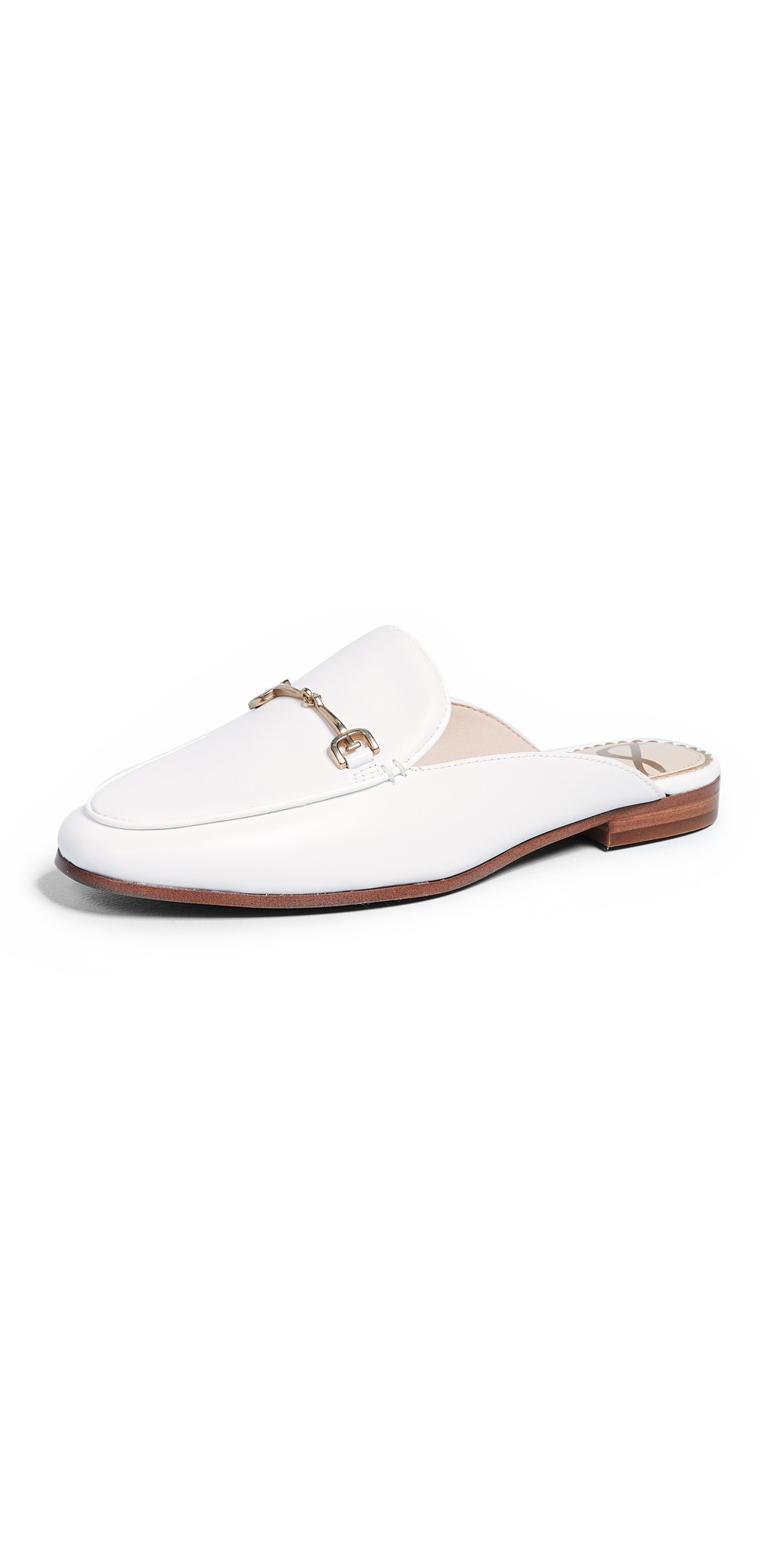 Sam Edelman Linnie Flat Mules Bright White 11 | Shopbop