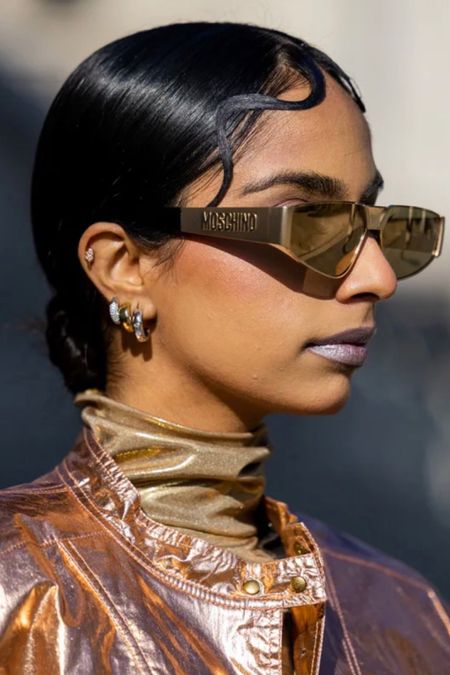 Metallic Accessories - Metallic Earrings, Gold Sunglasses, Gold Earrings, Hoop Earrings, Hoops, Huggie Earrings, Swarovski, Moschino 

#LTKunder100 #LTKGiftGuide