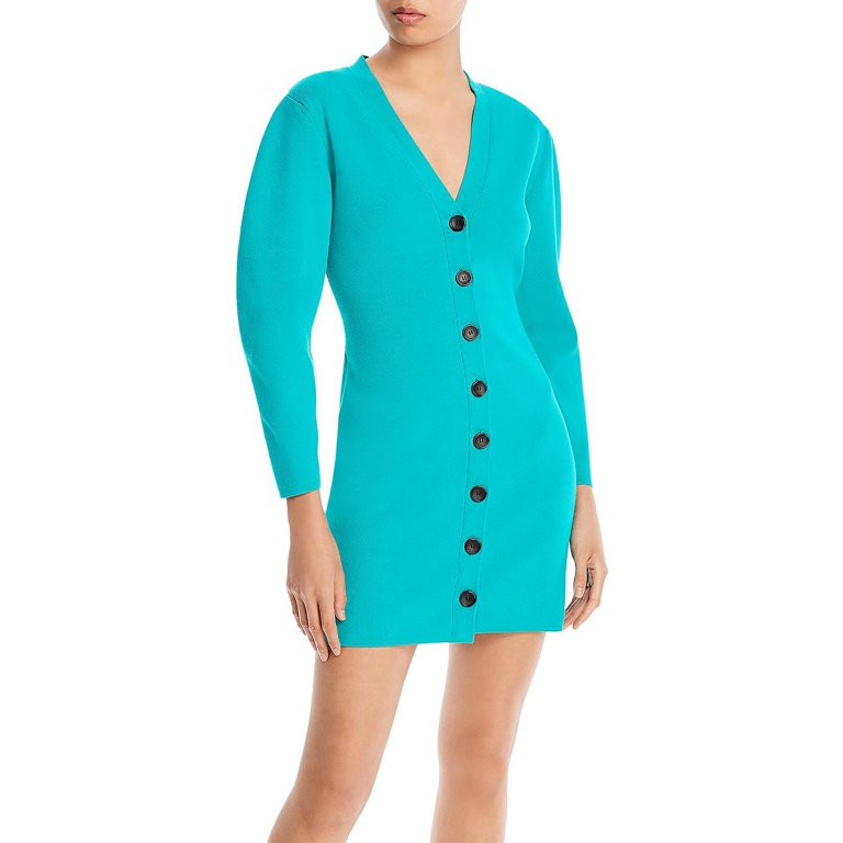 A.L.C. Womens Nate Mini V-Neck Sweaterdress | Walmart (US)