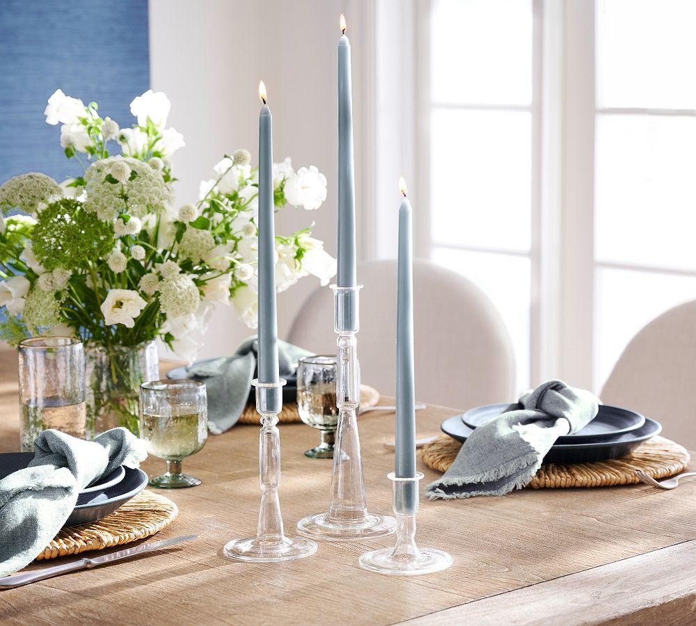 Ensley Glass Taper | Pottery Barn (US)