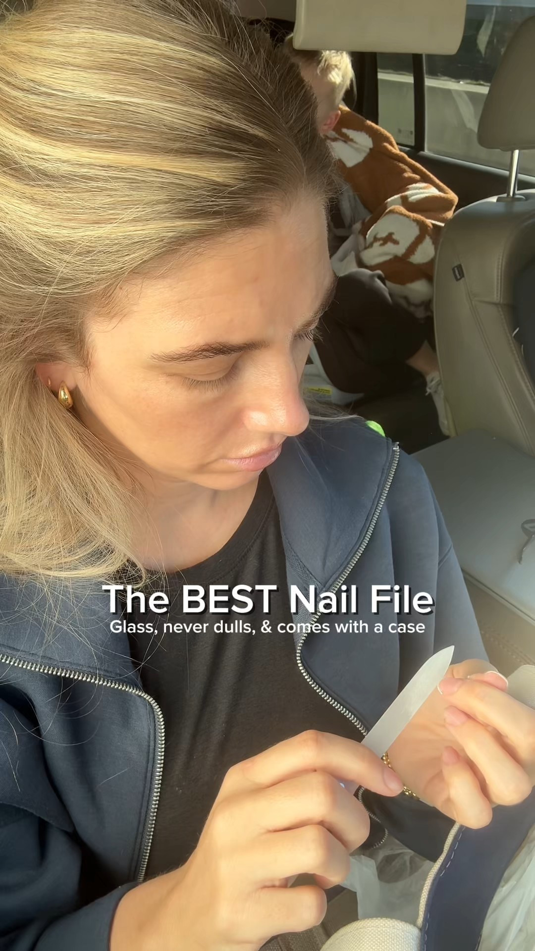 This glass nail file is a must have for your purse or travel bag. It never dulls, comes with its own case, and gives a smooth, clean file every time. Perfect for travel, road trips, and quick nail fixes on the go. If you want a long lasting nail file that is gentle on natural nails and easy to toss in your bag, this one is 100% worth it.

#LTKmomlife #LTKGiftGuide #LTKselfcare