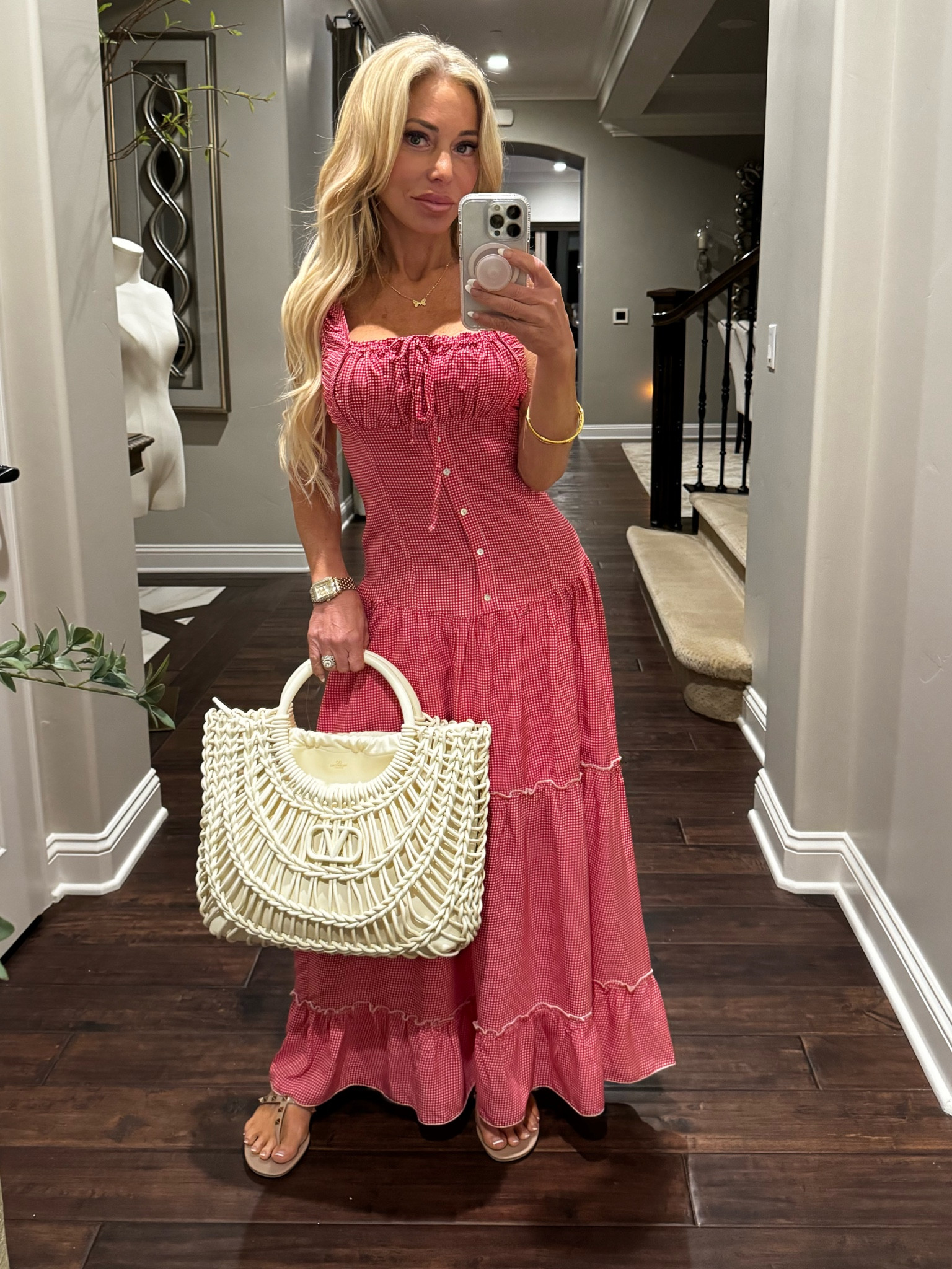 knee length dresses for ladies Christabelle Ruffle Maxi Dress main image 0