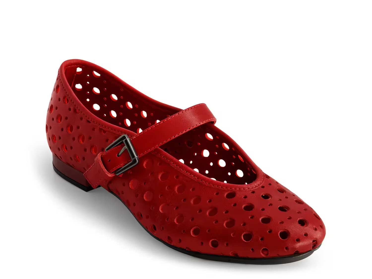 Bernardo Borden Mary Jane Flat | Women's | Red Leather | Size 11 | Flats | Mary Jane | DSW