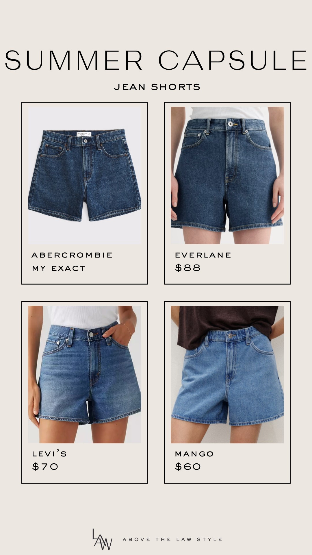 Summer Capsule: Jean Shorts

#LTKSummerEdit #LTKFindsUnder50 #LTKStyleTip