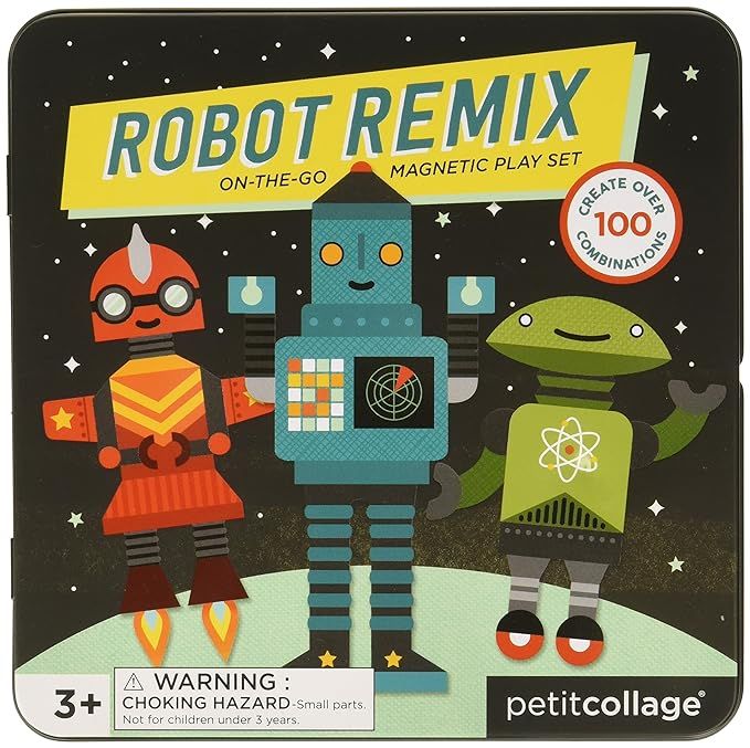 Petit Collage Mix and Match Magnetic Tin Robots | Amazon (US)