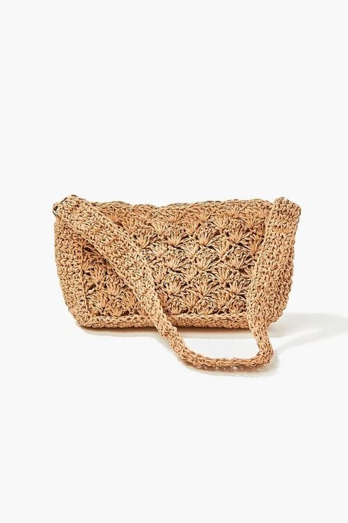 Straw Baguette Shoulder Bag | Forever 21 (US)