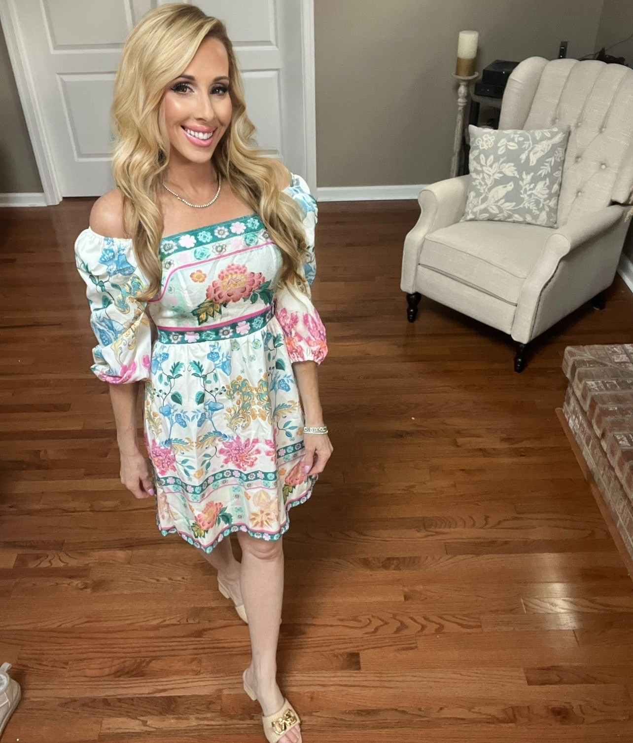 Beautiful floral print dress 🌸🌸

#LTKPetite #LTKOver40 #LTKootd