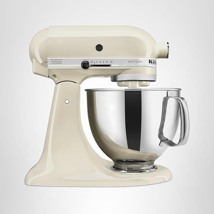 KitchenAid Artisan Series 5 Quart Tilt Head Stand Mixer with Pouring Shield KSM150PS, Almond Crea... | Amazon (US)