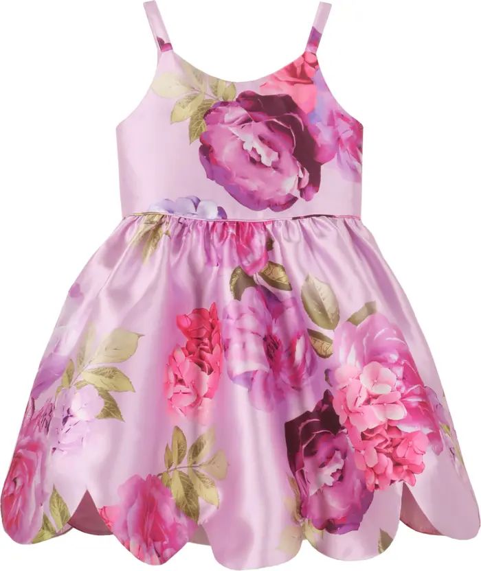 Zunie Kids' Floral Mikado Party Dress | Nordstrom | Nordstrom