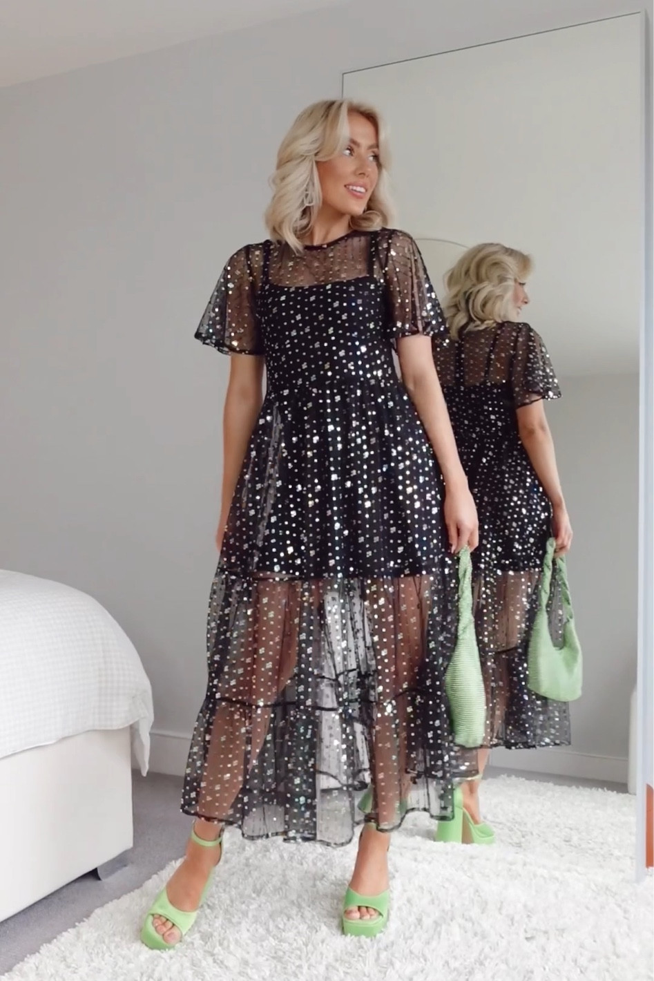 Maxi sparkly mesh dress for party season 

#LTKstyletip #LTKeurope #LTKSeasonal