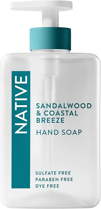 Native Liquid Hand Soap, Sandalwood & Coastal Breeze Scent, Non-Drying Formula for Soft, Smooth H... | Amazon (US)