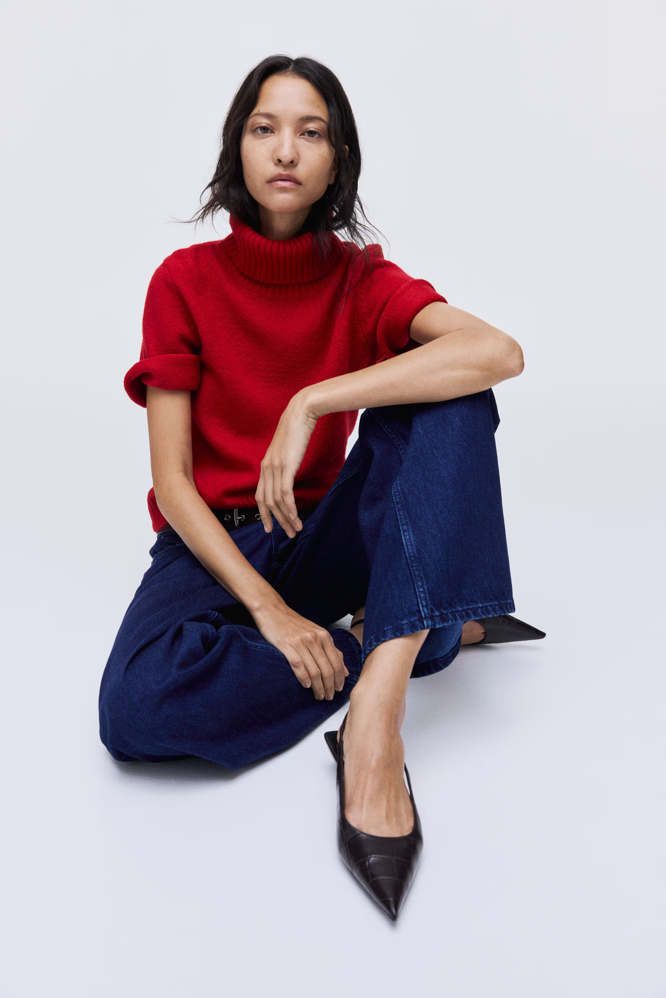 Knitted polo-neck top | H&M (UK, MY, IN, SG, PH, TW, HK)