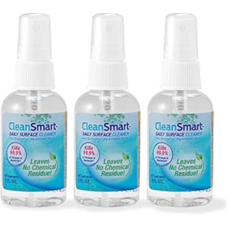 CleanSmart Skin & Hand Cleanser, 2 Ounce Spray Bottle (Pack of 3) Alcohol-Free Safe Cleanser | Amazon (US)
