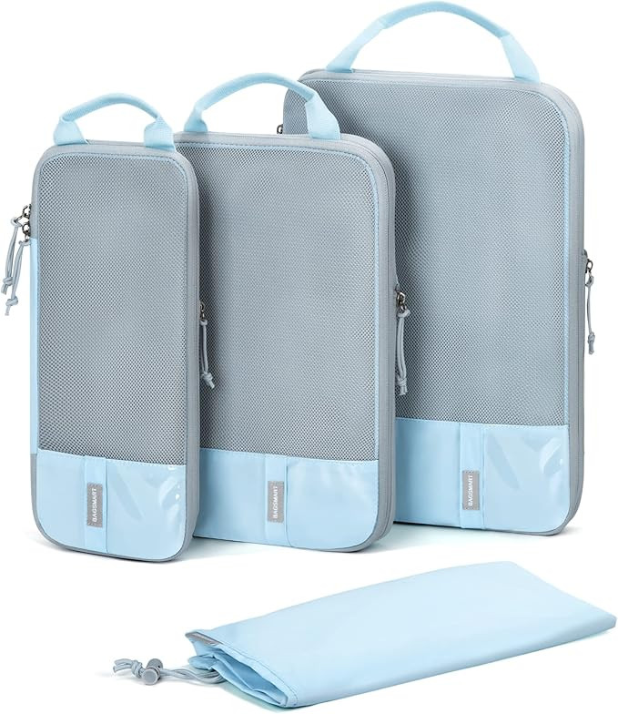 BAGSMART 6 Set/4 Set/2 Set Compression Packing Cubes for Travel, Lightweight Vacation Travel Esse... | Amazon (US)