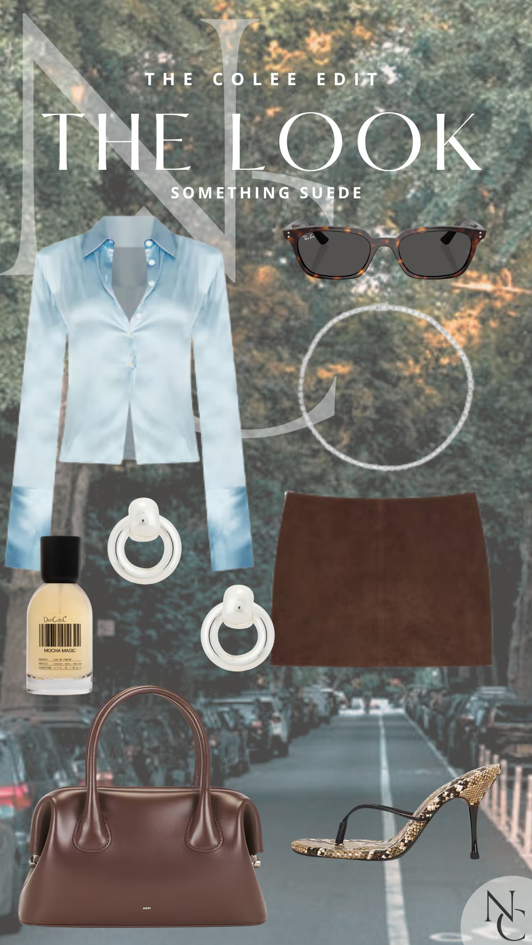 Something suede…with a little icy blue on the side. 🤎🩵

I LOVE the contrast of a rich chocolate suede mini with this silky blue blouse. Add snakeskin heels, tortoise sunnies, silver jewelry + a structured brown bag and suddenly two simple pieces feel anything but basic.

Texture is doing all the work here. 😉

#SuedeStyle #FallStyle #ChocolateBrown #TheColeeEdit #LTKStyle 

 #LTKdayinmylife #LTKgrwm #LTKootd