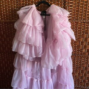 NWT Dolls Kill Club Exx Light Pink Rhapsody Tulle Duster | Poshmark