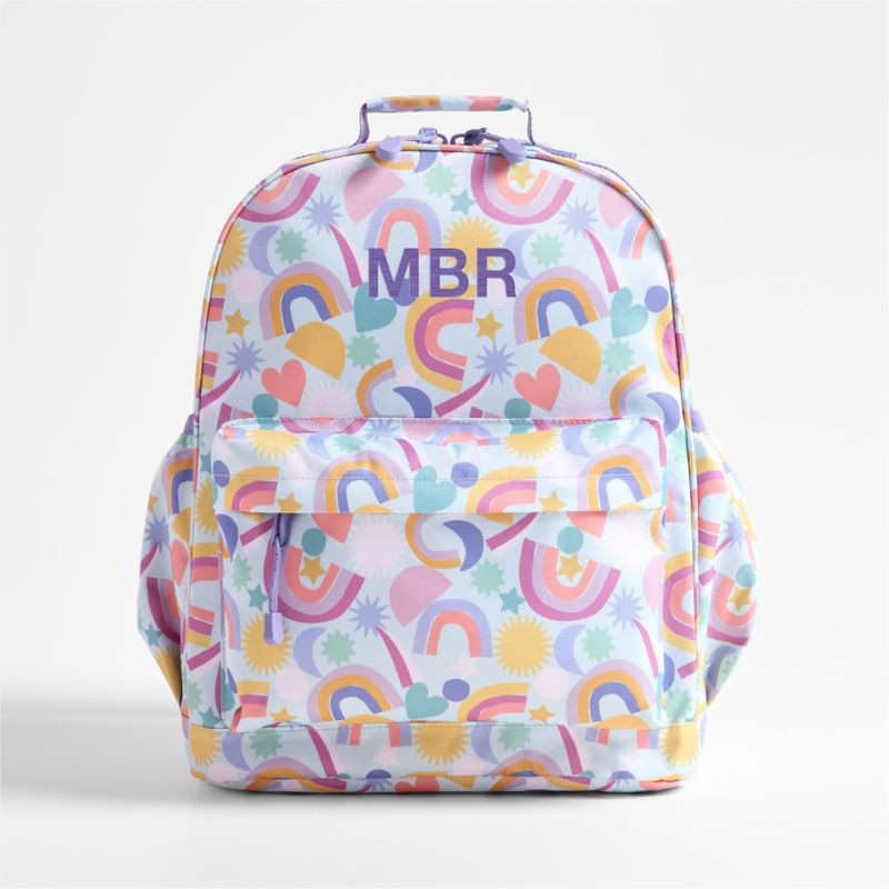 Dreamer Rainbow Dreams Large Kids Backpack with Side Pockets + Reviews | Crate & Kids | Crate & Barrel