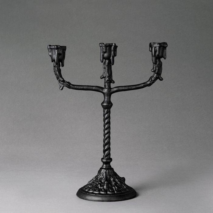 12" Macabre-Labra Dripping Candelabra Black - John Derian for Threshold™ | Target