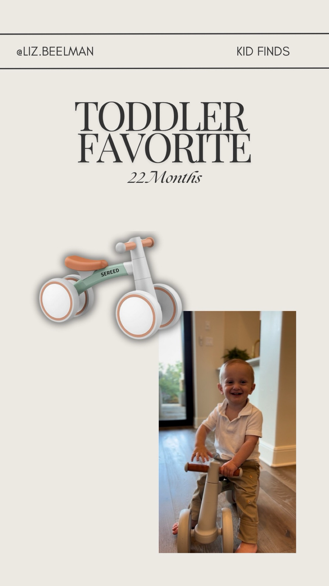 Toddler Favorite Toy - Trike.

#LTKKids #LTKGiftGuide #LTKFindsUnder50