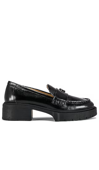 Coach Leah Loafer in Black. - size 6 (also in 5.5, 6.5, 7, 8.5) | Revolve Clothing (Global)