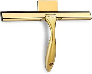 HIWARE All-Purpose Shower Squeegee for Shower Doors, Bathroom, Window and Car Glass - Brass, Stai... | Amazon (US)
