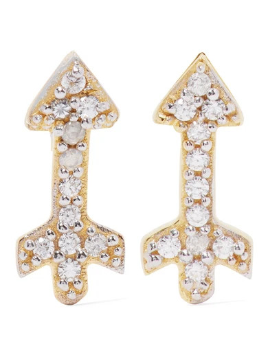 Small Arrow gold-plated topaz earrings | NET-A-PORTER (UK & EU)