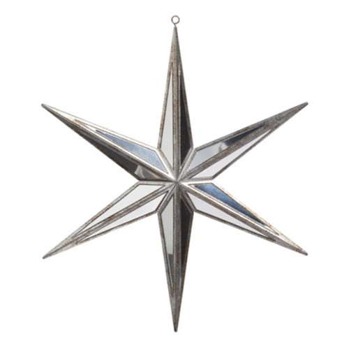 RAZ Imports 12in Silver Mirrored Star Ornament | Scheels