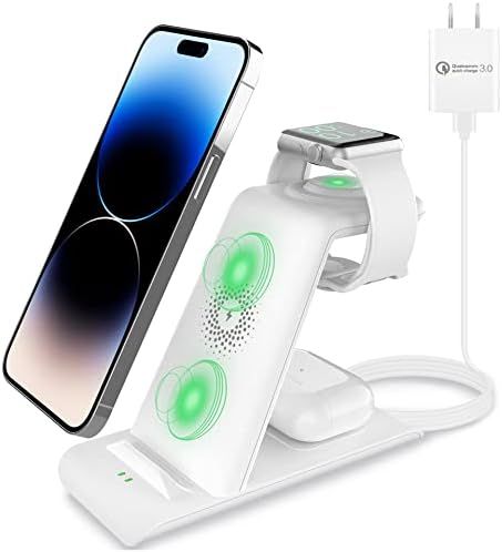 HATALKIN 3 in 1 Wireless Charging Station Compatible for Apple Products Multiple Devices Apple Wa... | Amazon (US)