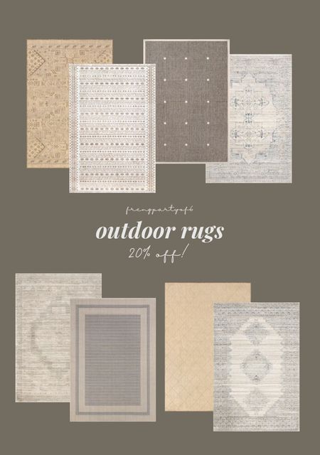 20% off outdoor rugs with code ALL20!

#LTKsalealert #LTKfindsunder100 #LTKhome