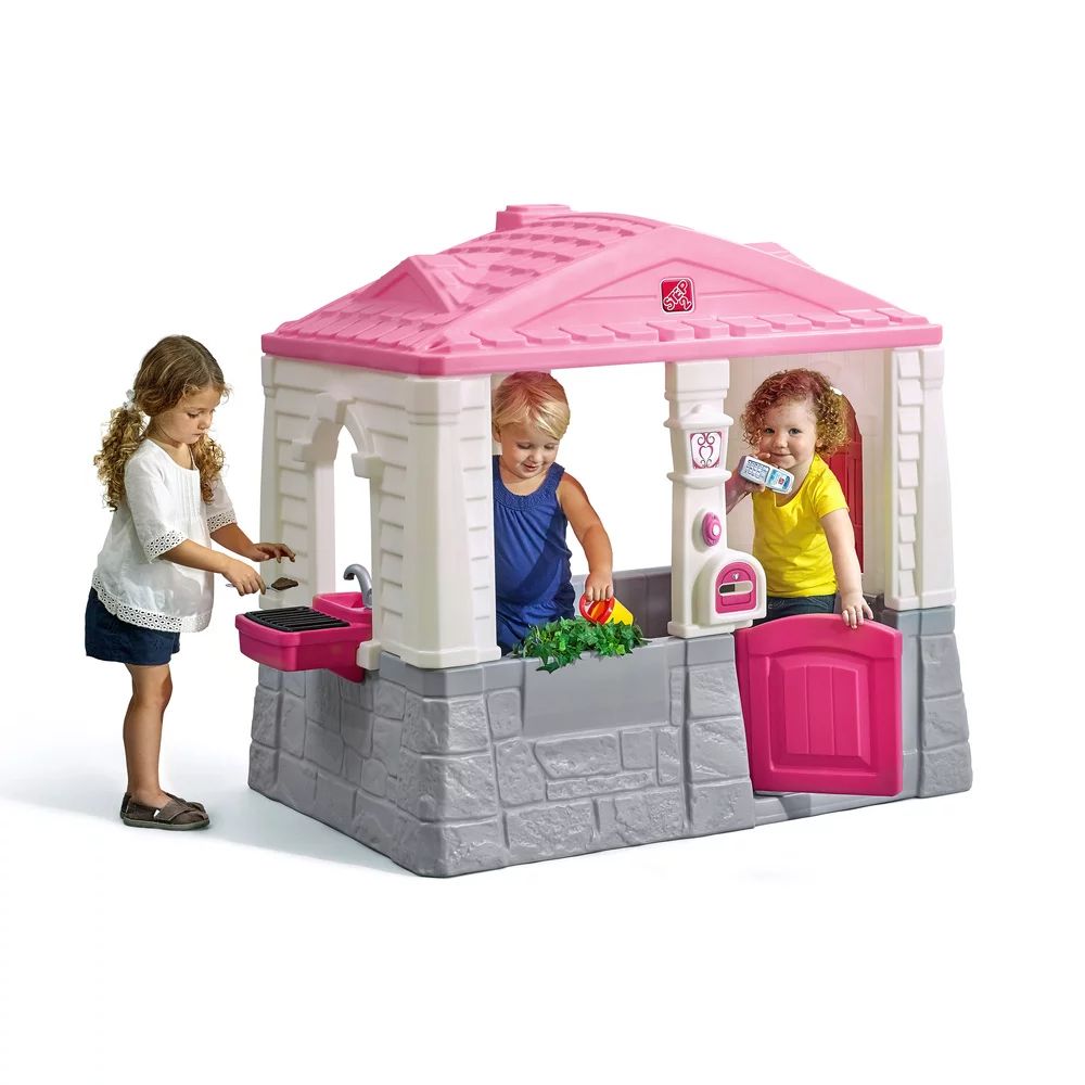 Step2 Neat and Tidy Pink Cottage Playhouse, for Toddlers | Walmart (US)