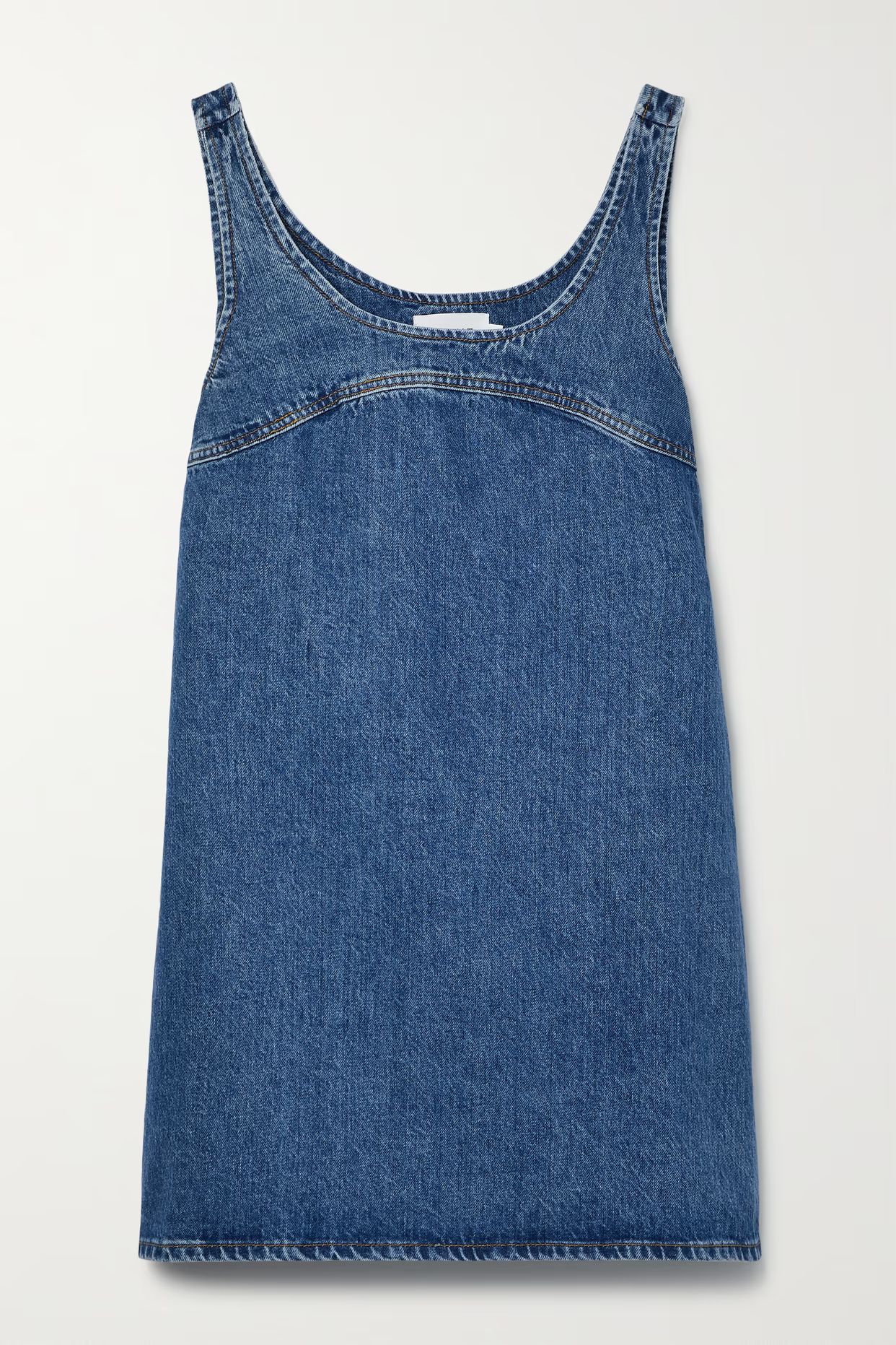 FRAME - Denim Mini Dress - Blue | NET-A-PORTER (US)