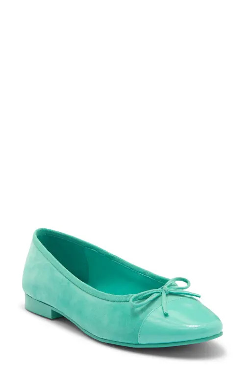 Jeffrey Campbell Arabesque Ballet Flat in Mint Patent Combo at Nordstrom, Size 7 | Nordstrom