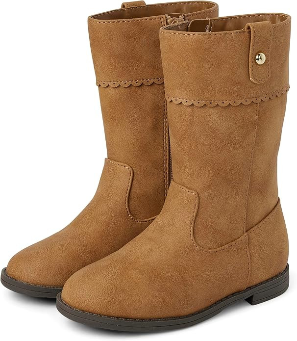 Gymboree Girl's and Toddler Classic Tall Riding Boots Mid Calf | Amazon (US)