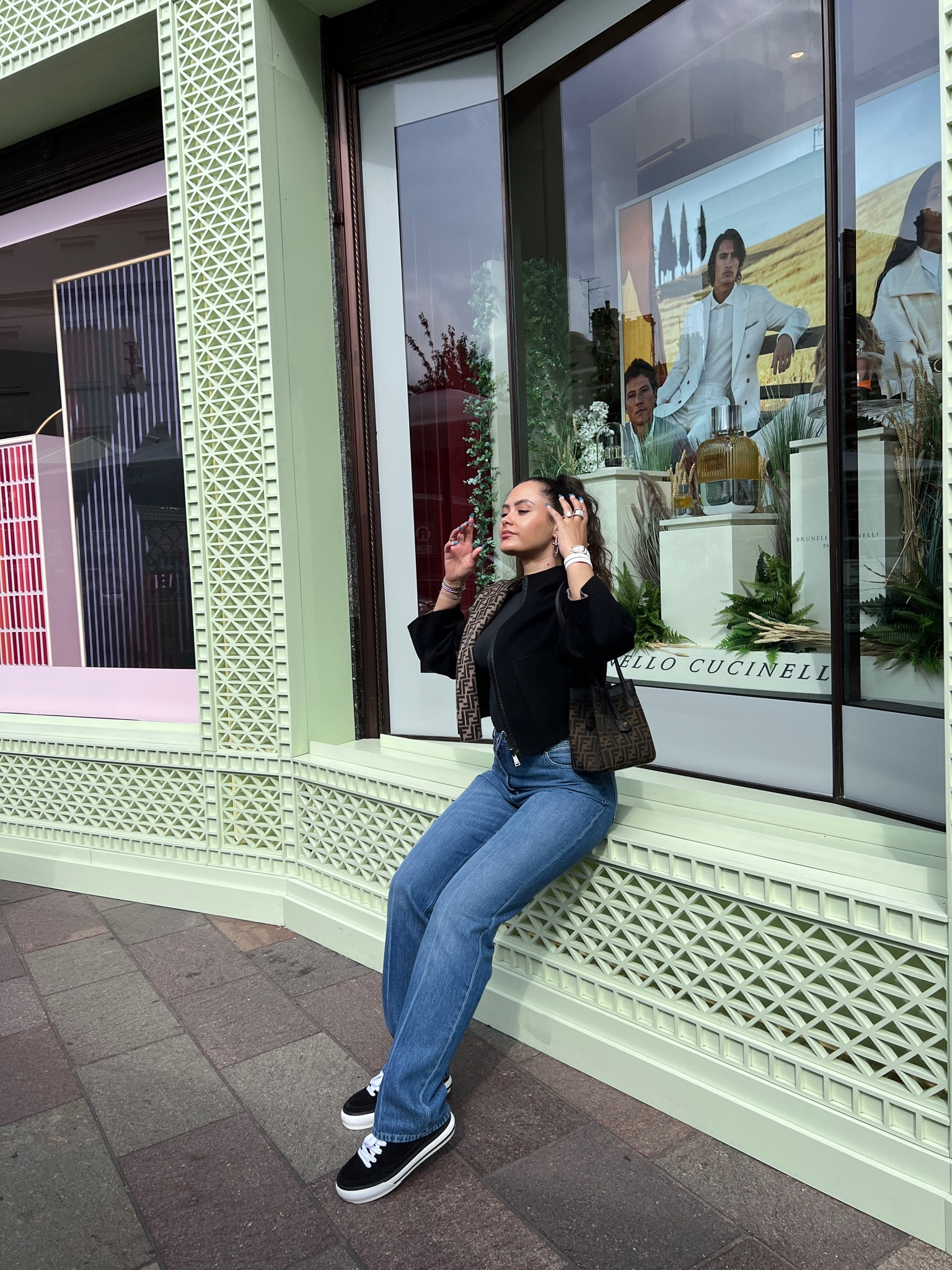 Black jacket, blue jeans, crossbody shoulder bag, black trainers

#LTKstyletip #LTKeurope #LTKSeasonal